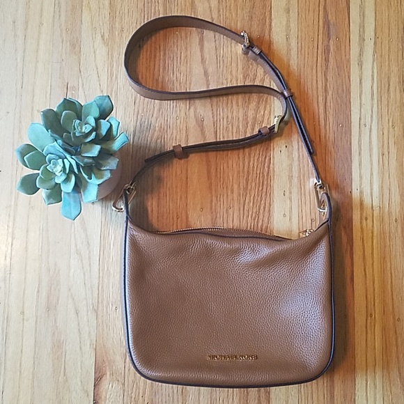 Michael Kors Handbags - Brown & Gold Michael Kors Cross Body Purse NWOT